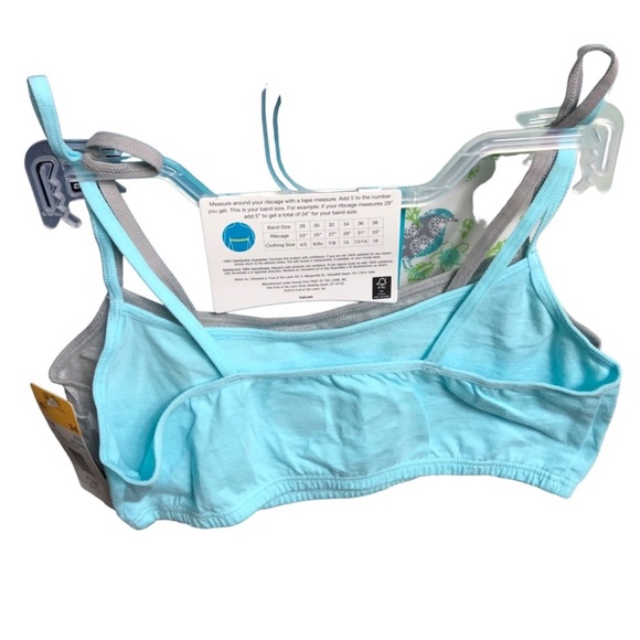 FRUIT OF THE LOOM GIRLS 2 PK COTTON CROP STAGE 1, BEGINNER BRAS size 34 - Picture 4 of 12